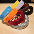Diseñador de moda Glitter Diadema de ancho para niñas Mujeres
